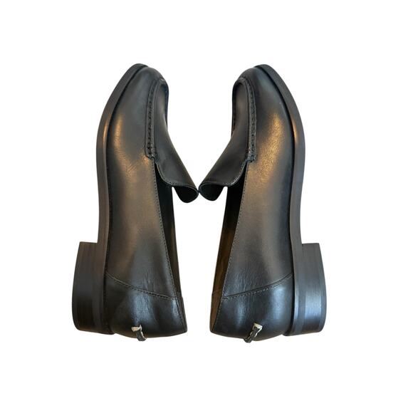 Everlane Loafers Women 8.5 Black Leather Slip On Minimalist Clean Girl - Picture 6 of 9